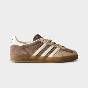 adidas Samba Brown Suede Sneakers with White Stripes